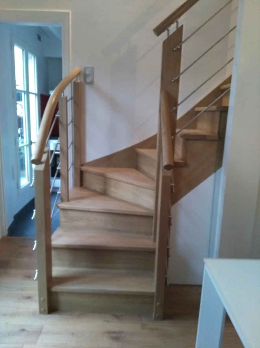 escalier bois albert
