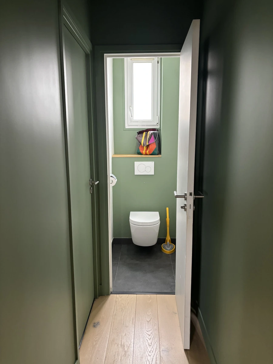 relooking toilette et couloir