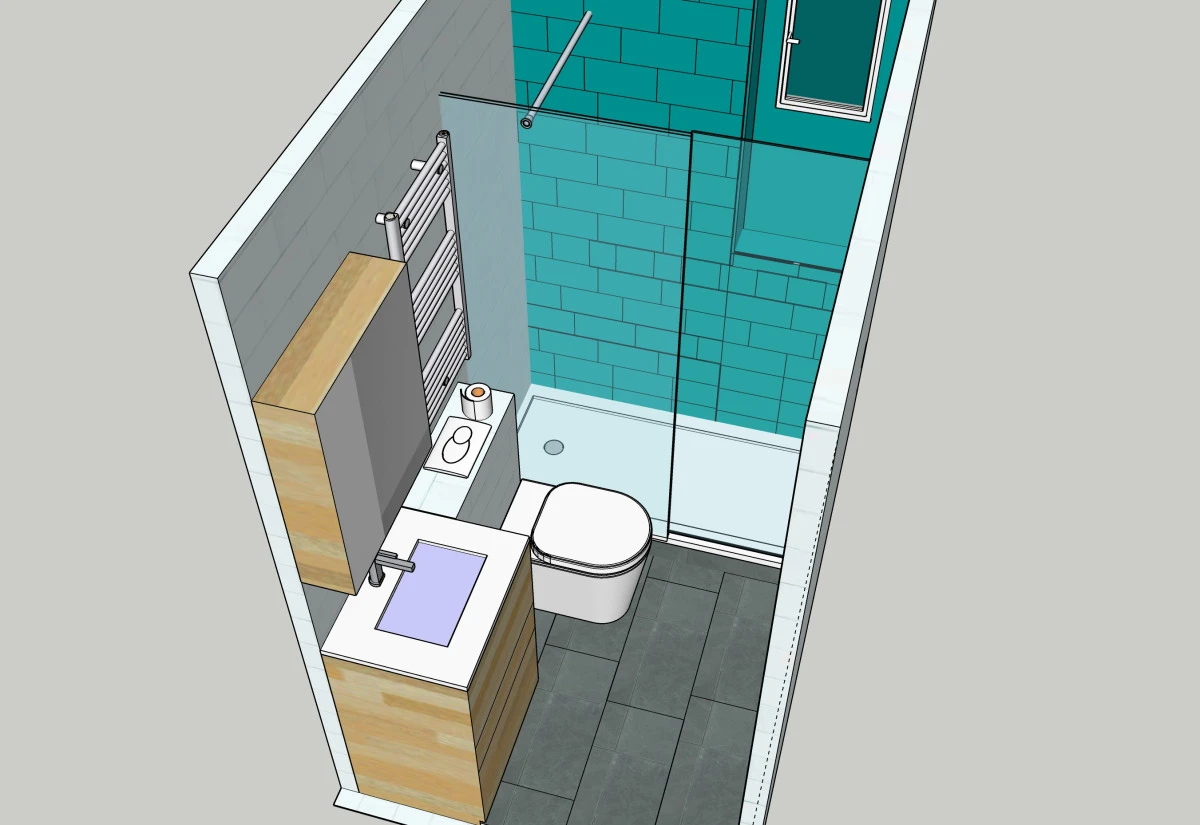 salle de bains vue face