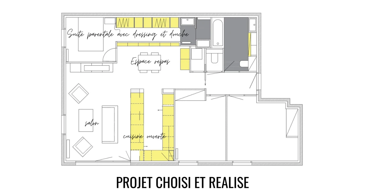 Suite parentale avec dressing et douche